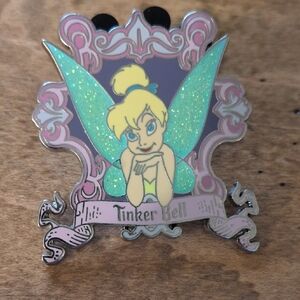 Limited edition 2008 Tinker Bell Enamel Pin with Glitter Wings